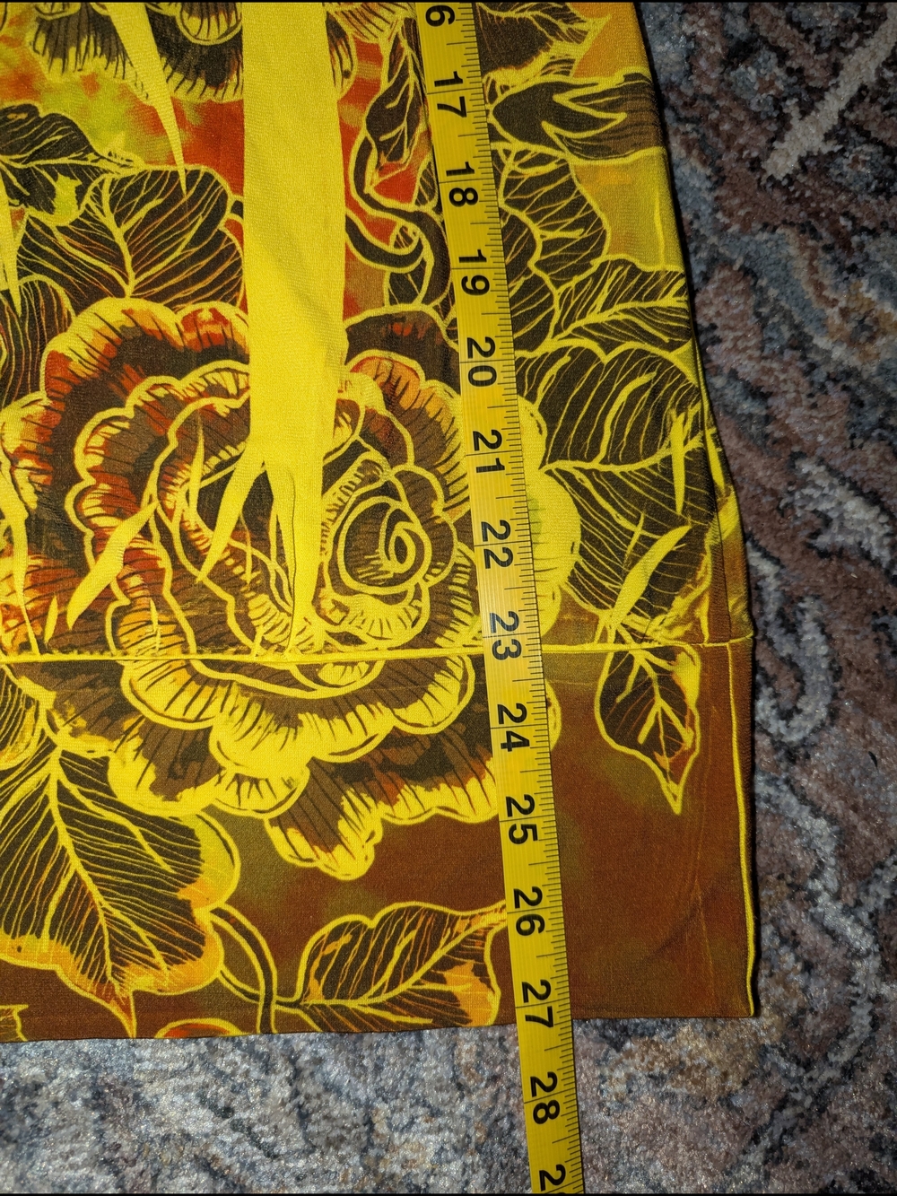Vintage 90's Yellow Floral Grunge Tank Top - Picture 3 of 4